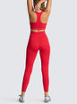 Women's Beautiful Back High Waist Peach Hip Seamless Knitted Vest & Pants Set