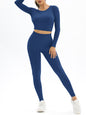 Women's Seamless Athletic Set - Long Sleeve Top & Leggings
