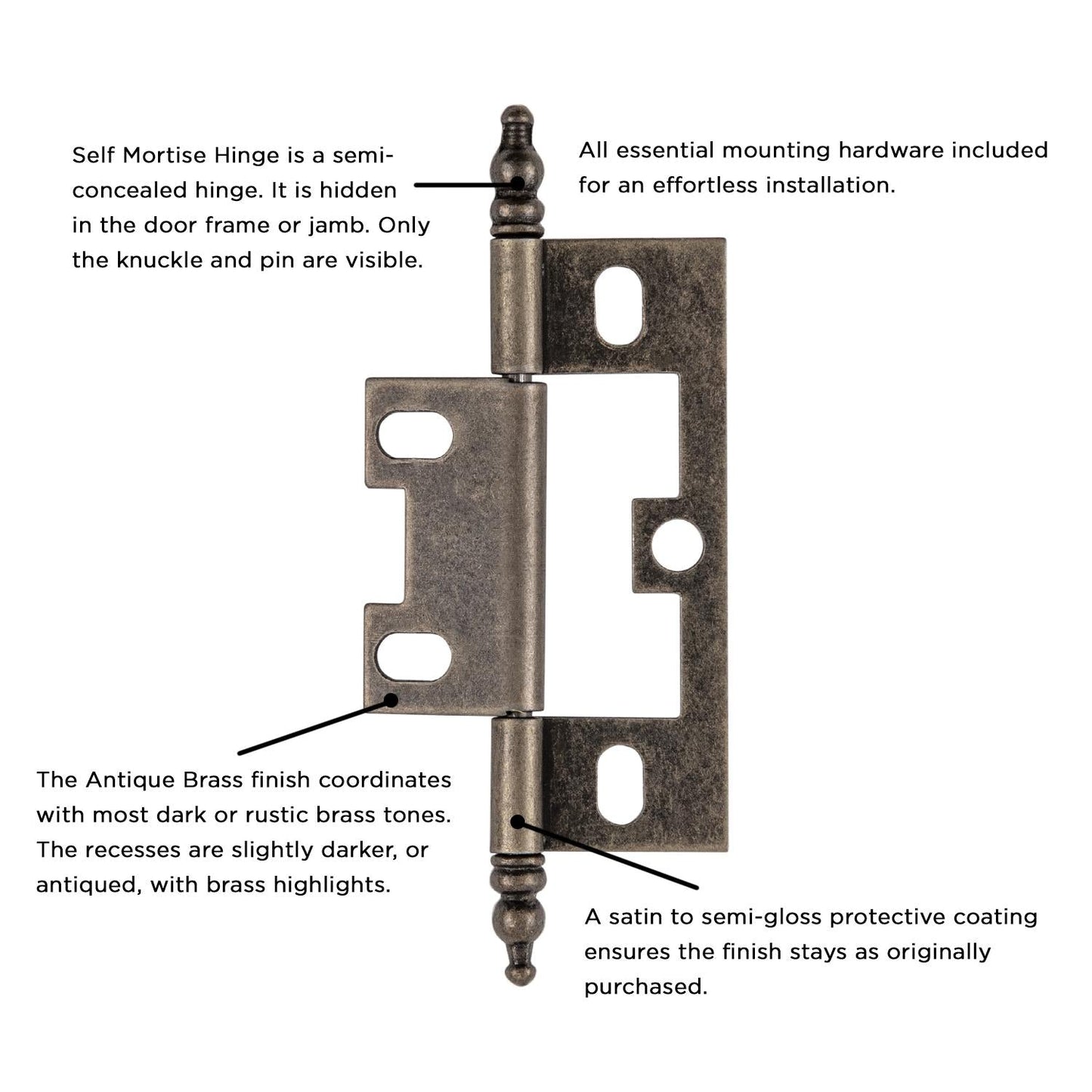 Self Mortise Hinge
