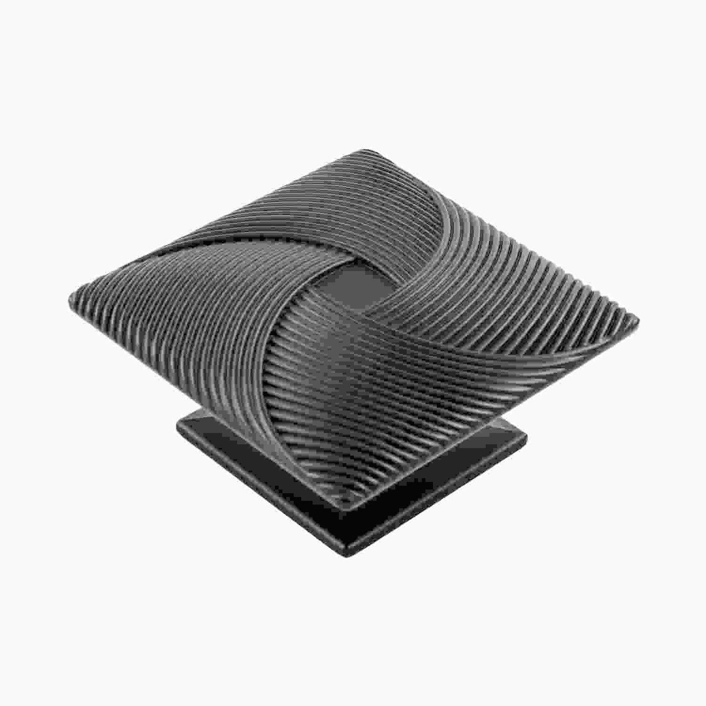 3-1/2 Inch Square Bijou Tempest Square Knob