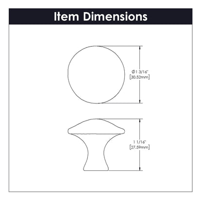 1-1/4 Inch Diameter Craftsman Knob