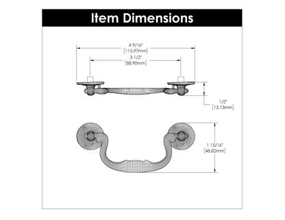 3-1/2 InchManor House Pull