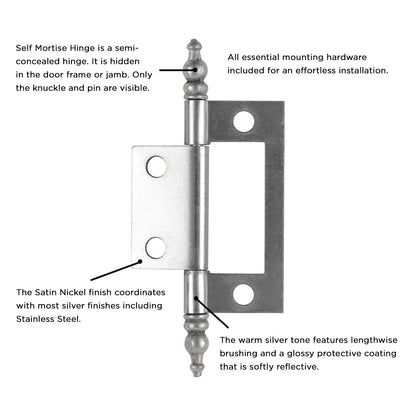 Self Mortise Hinge