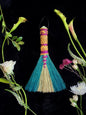Hand Dyed, Woven Handle Hawk Tail Brooms