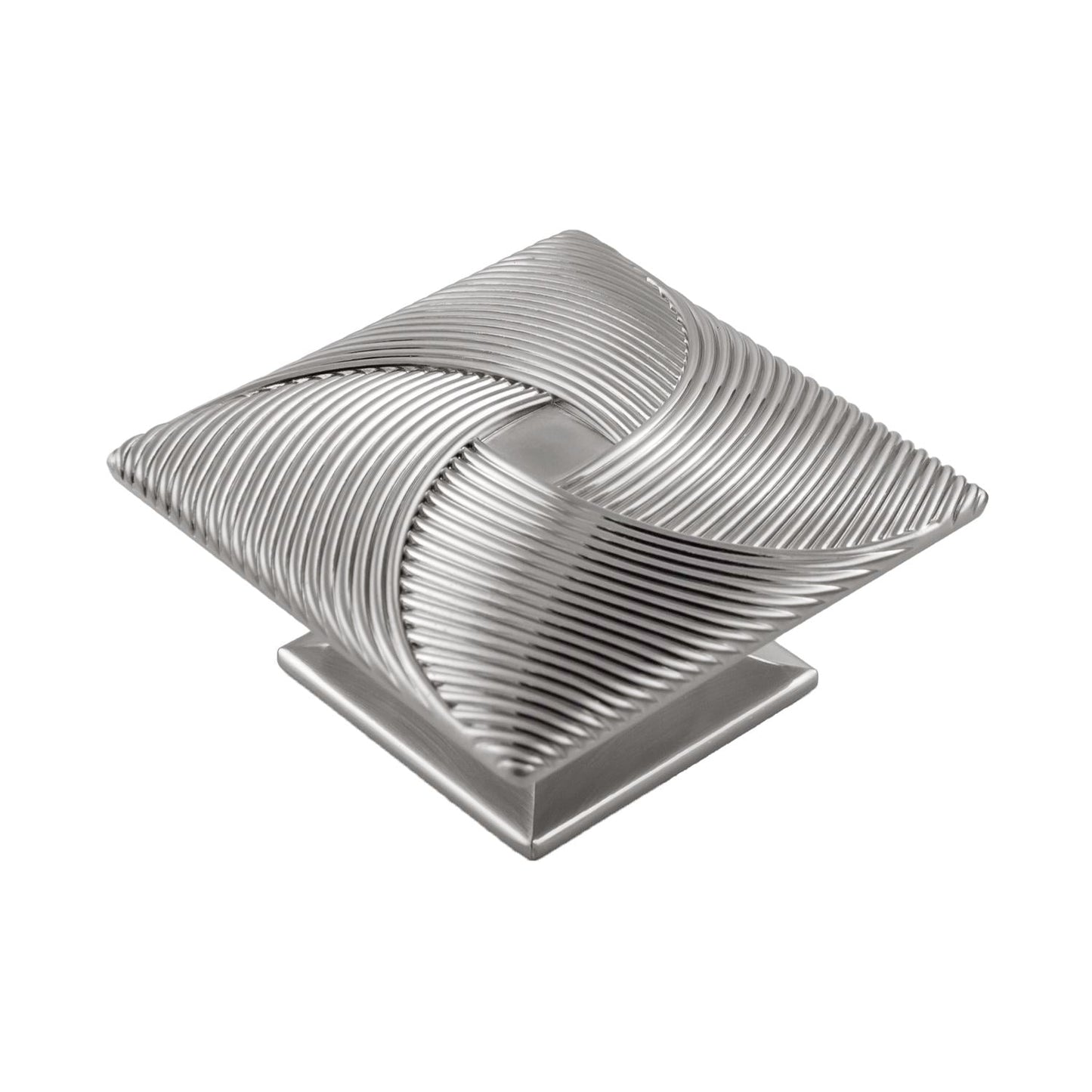 3-1/2 Inch Square Bijou Tempest Square Knob