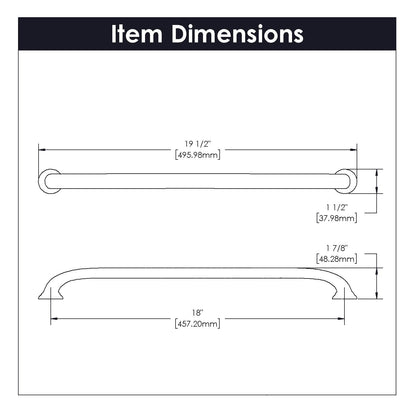 18 Inch Center to Center Zephyr Appliance Pull