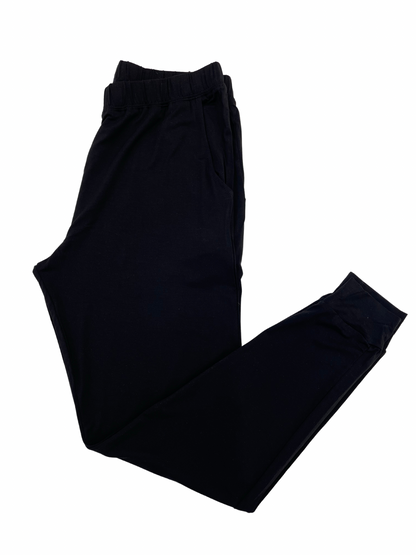 Black pants on a white background