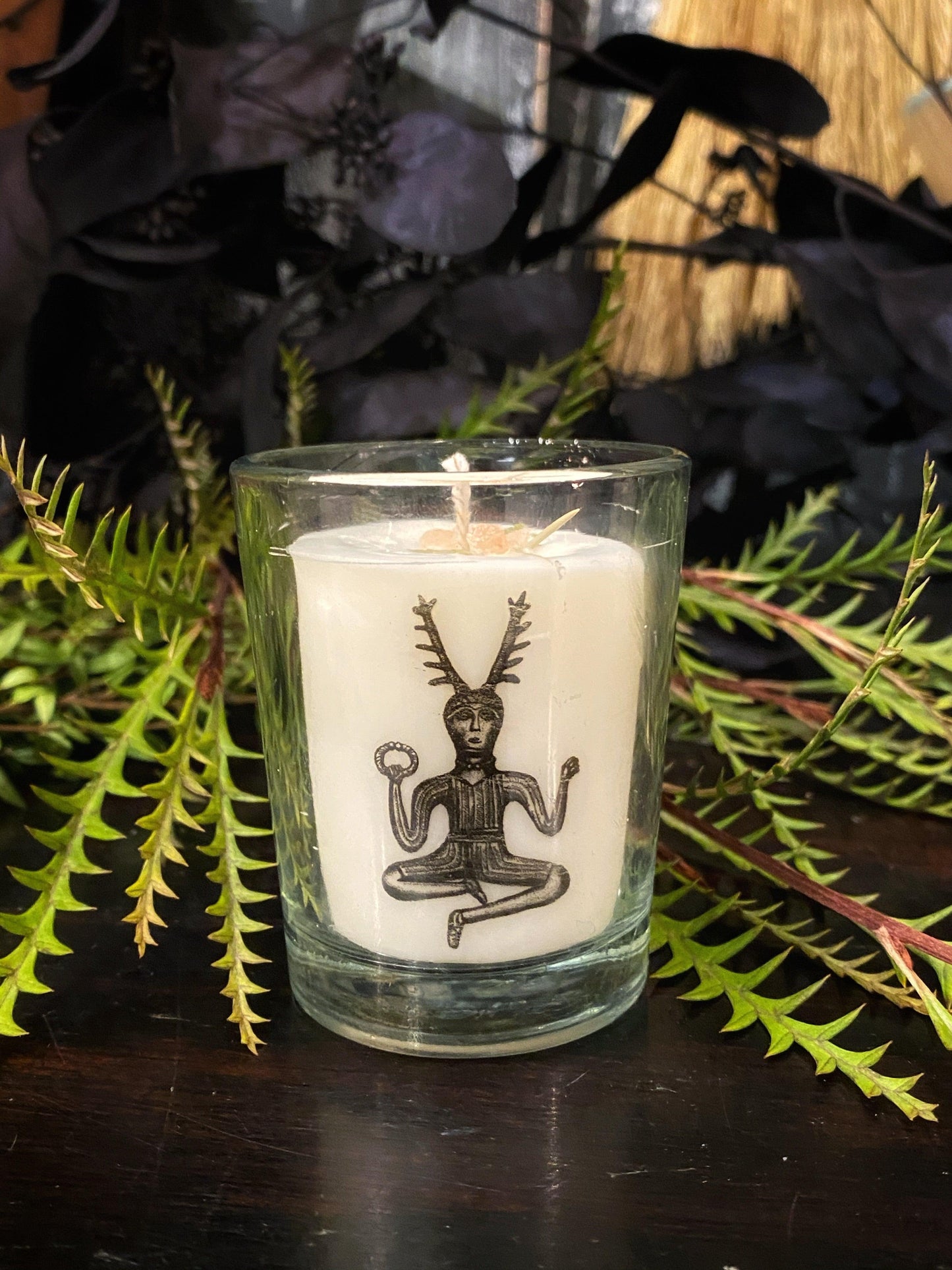 Yule Ritual Candle- Vegan Soy Scented with Essential Oils