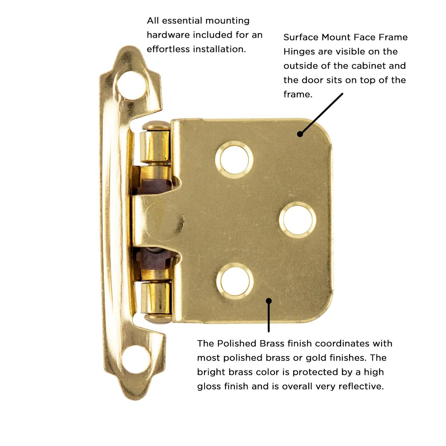 Surface Self-Closing Hinge