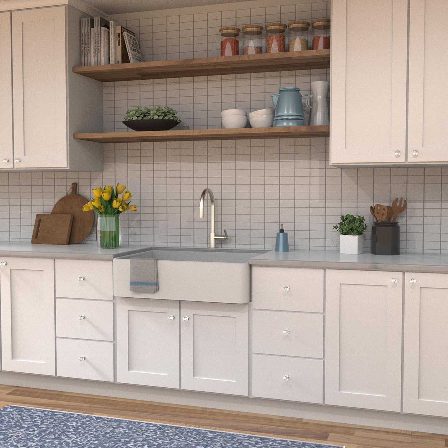 1-1/4 Inch Diameter Crystal Palace Hook Knob