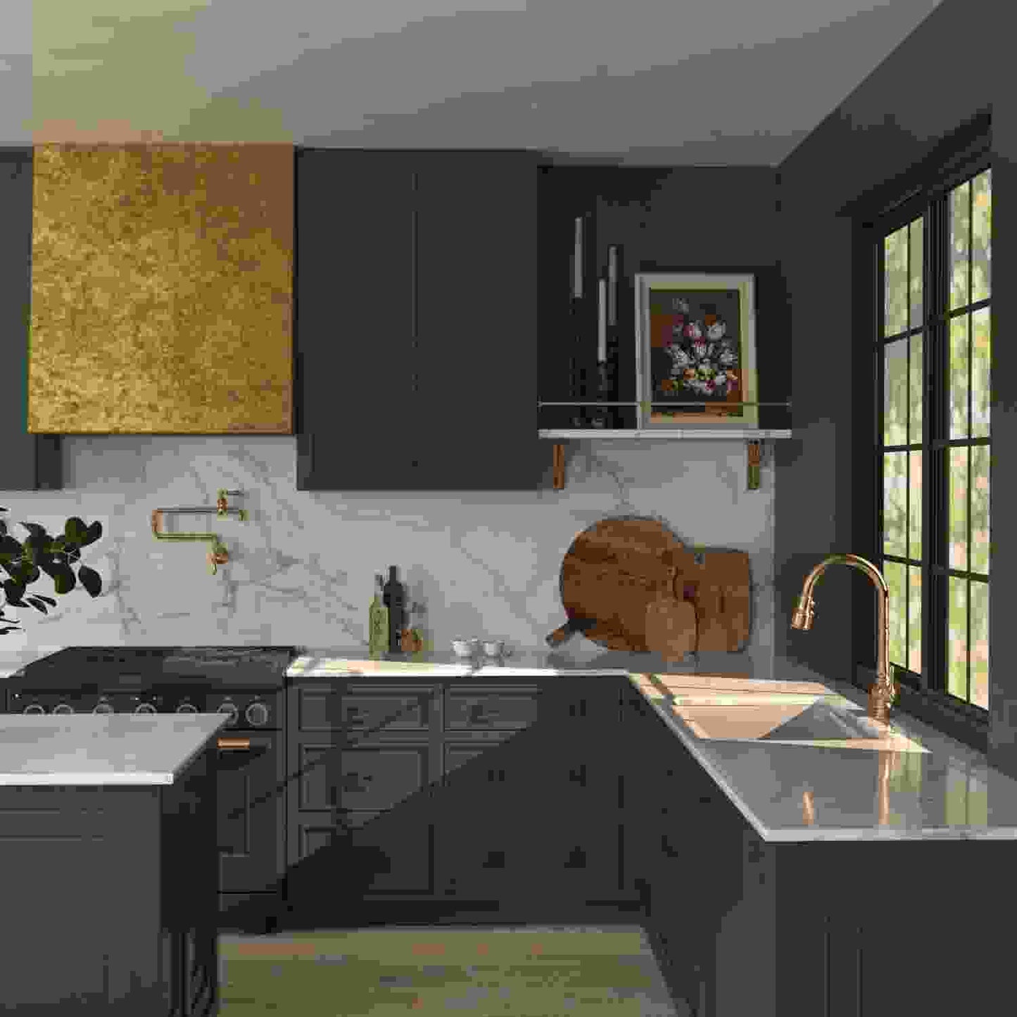 2-3/4 Inch Square Bijou Polly Square Knob