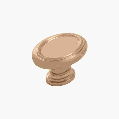 1-1/2 Inch x 1-1/8 Inch Oval Berkshire Oval Knob
