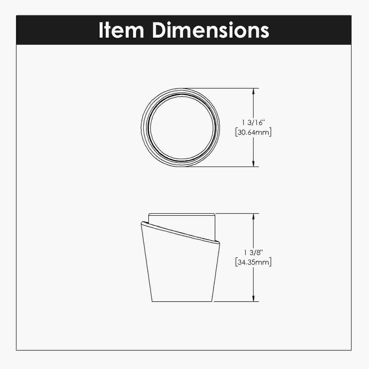 1-1/4 Inch Diameter Firenze Knob