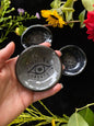 Black Sgraffito Black / Grey Evil Eye Mini Offering Dishes