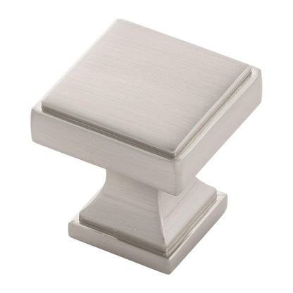1-1/8 Inch Square Brownstone Square Knob