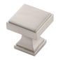 1-1/8 Inch Square Brownstone Square Knob
