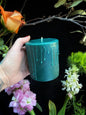 Forrest Green Beeswax Pillar Ritual Candles