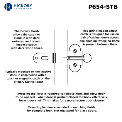 11/16 Inch Center to Center Catches
