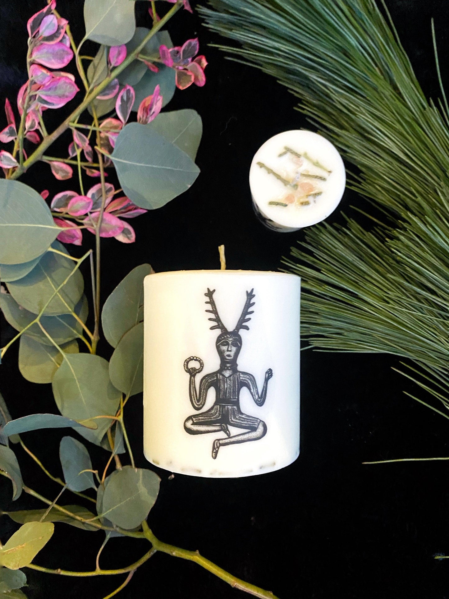 Yule Ritual Candle- Vegan Soy Scented with Essential Oils