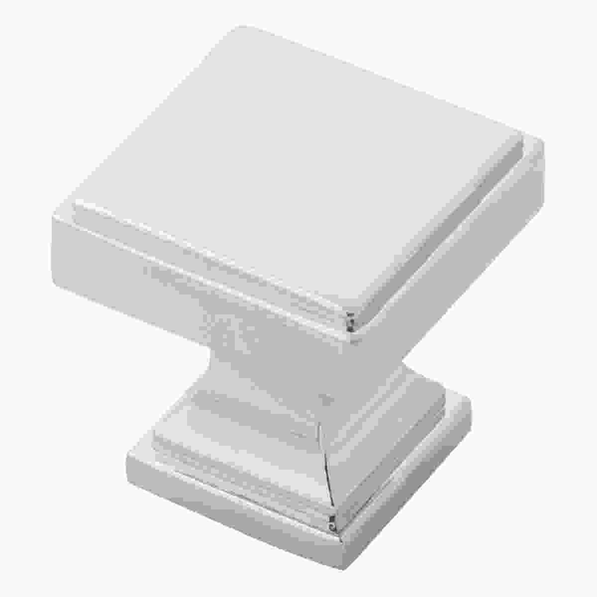 1-1/8 Inch Square Brownstone Square Knob