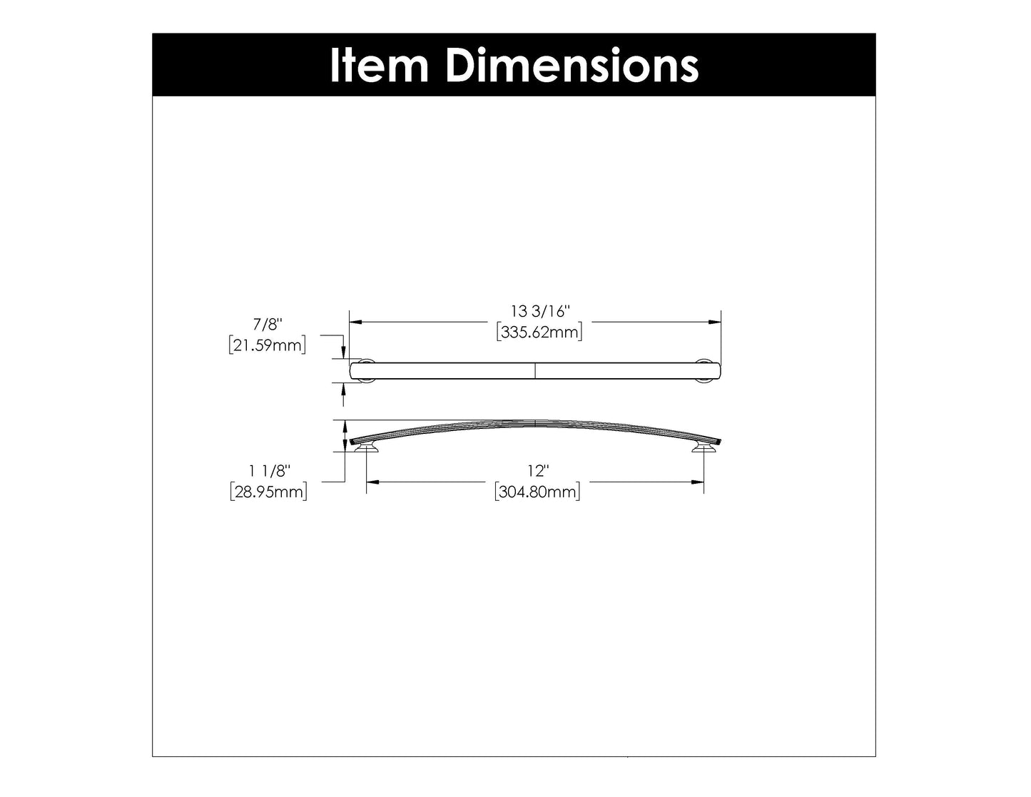 12 InchAmerican Diner Pull