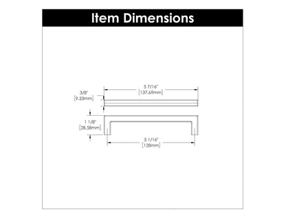 5-1/16 Inch (128mm) Center to Center Skylight Pull