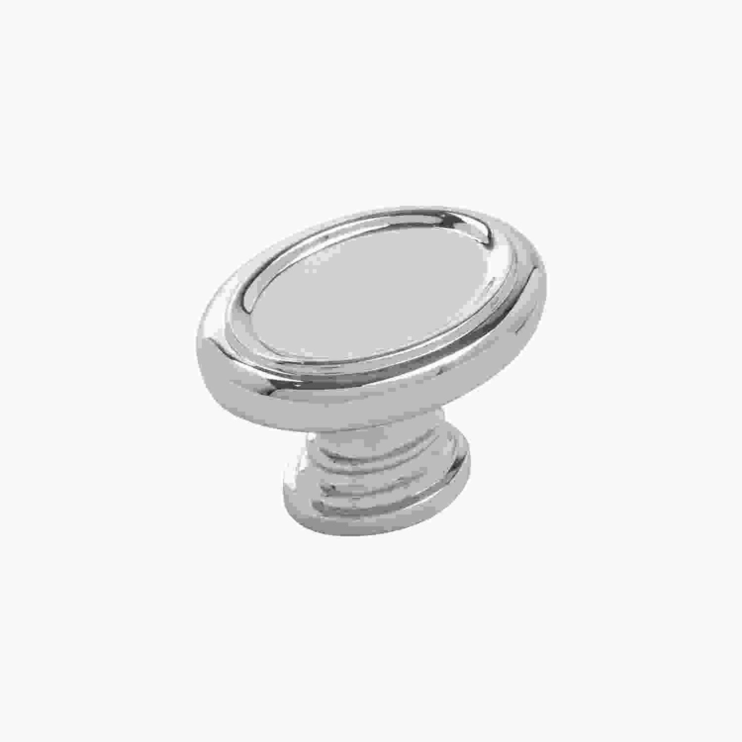 1-1/2 Inch x 1-1/8 Inch Oval Berkshire Oval Knob