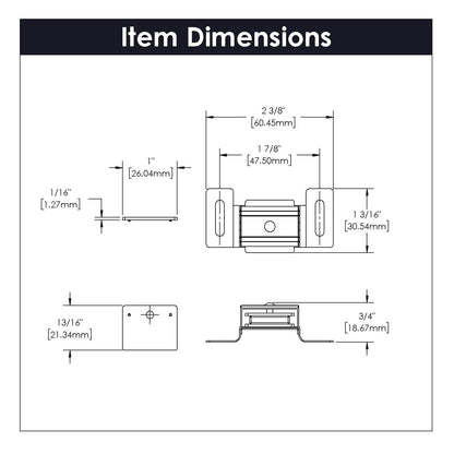 2 Inch Center to Center Catches