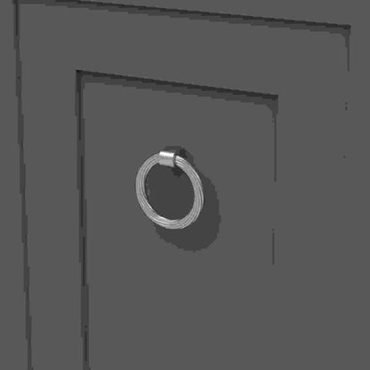 2-7/8 Inch x 2-3/4 Inch Bijou Sybil Ring Pull