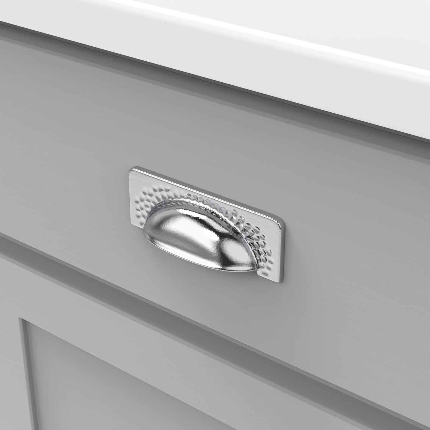 3-3/4 Inch (96mm) Center to Center Craftsman Cup Pull