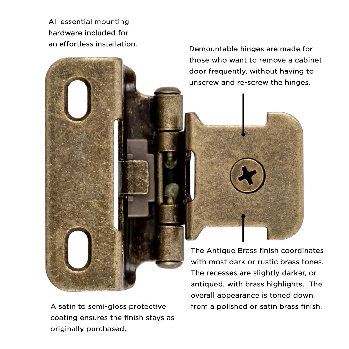 Single Demountable Hinge