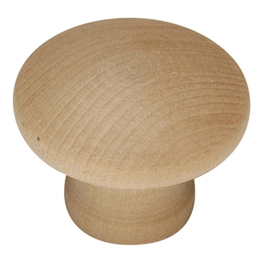 1-1/4 Inch Diameter Natural Woodcraft Knob