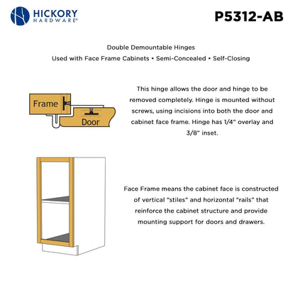 Double Demountable Hinge