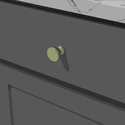 1-1/4 Inch Diameter Brownstone Round Knob