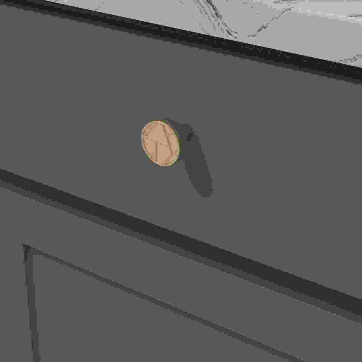 1-3/8 Inch Diameter Cullet Round Knob