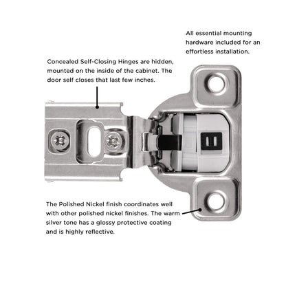 Concealed Self-Closing Hinges