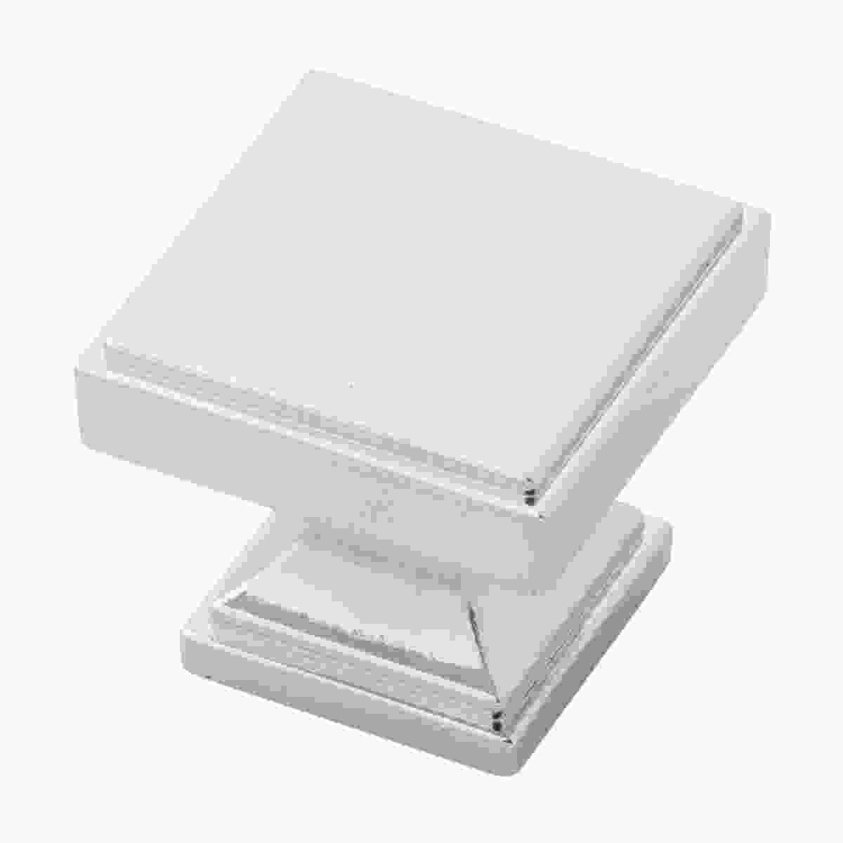 1-3/8 Inch Square Brownstone Square Knob