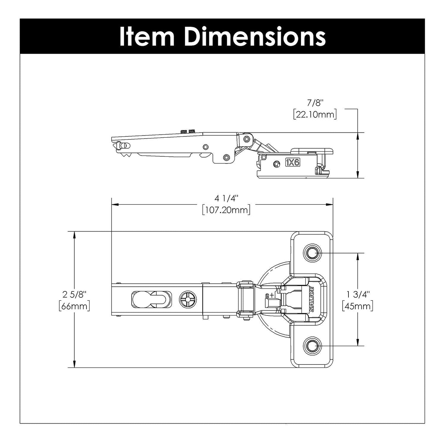 Concealed Soft Close Hinges