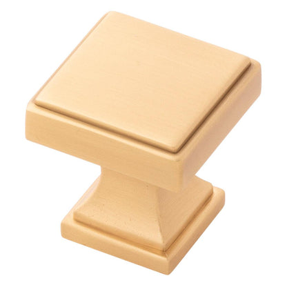 1-1/8 Inch Square Brownstone Square Knob