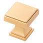 1-1/8 Inch Square Brownstone Square Knob