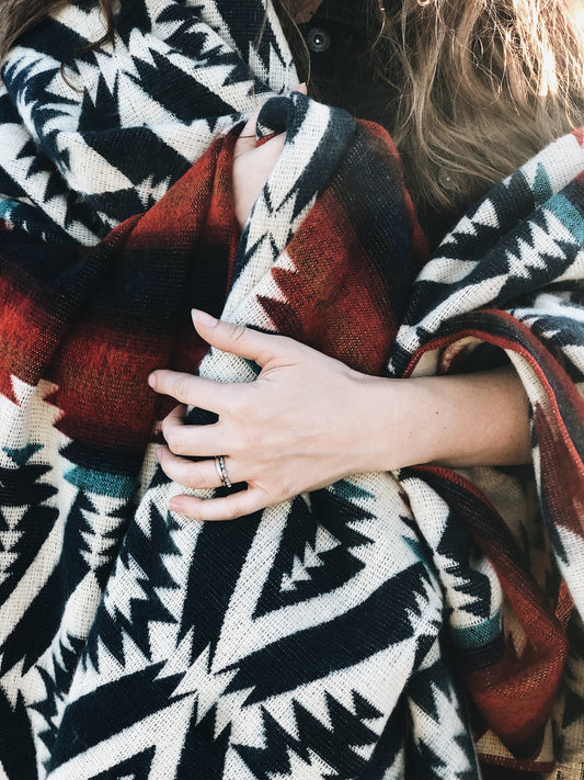 Quichua Blanket - Campfire | Kitchen + Metal