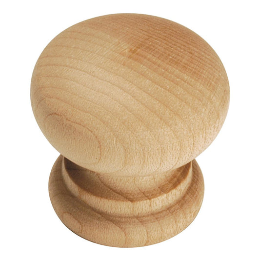 1-1/4 Inch Diameter Natural Woodcraft Knob
