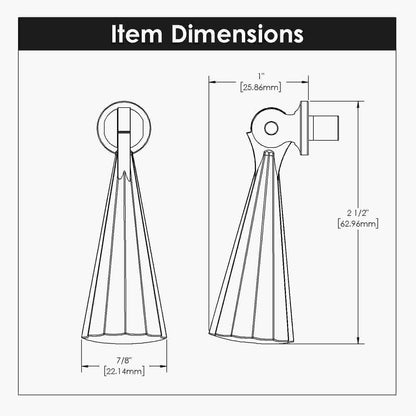 2-7/16 Inch x 7/8 Inch Bijou Laurel Pendant Pull