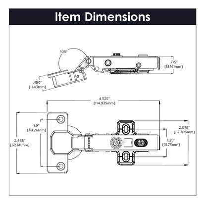 Concealed Soft Close Hinges