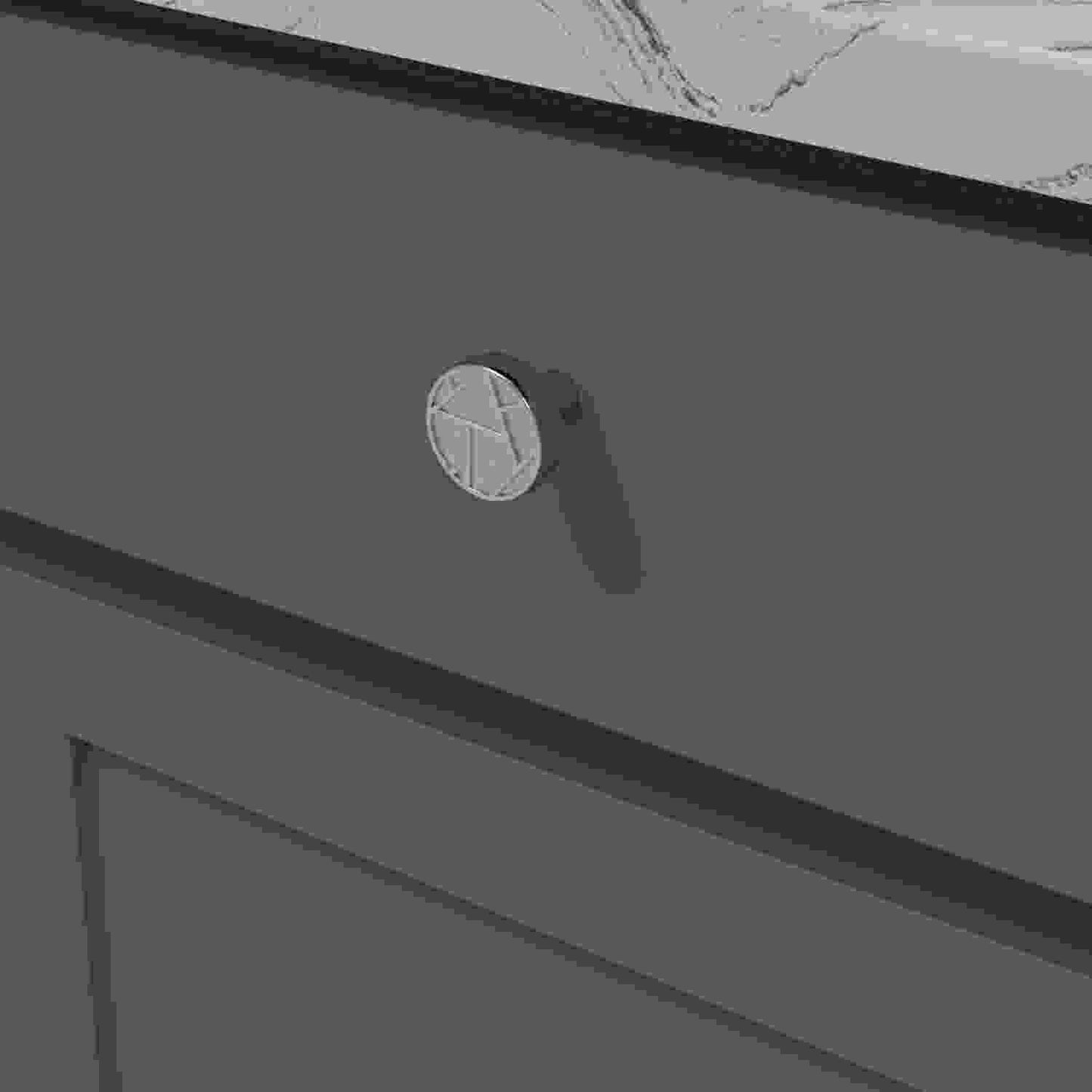 1-3/8 Inch Diameter Cullet Round Knob