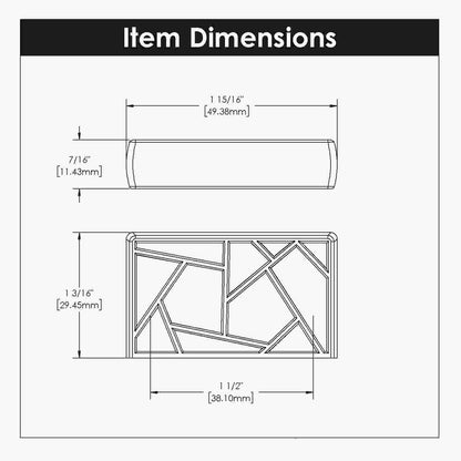 1-1/2 Inch Center to Center Cullet Pinch Knob