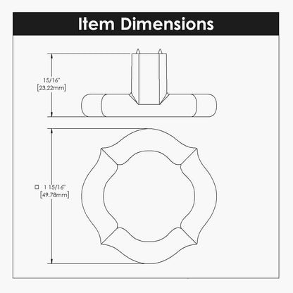 2 Inch Diameter Trellis Pendant Pull