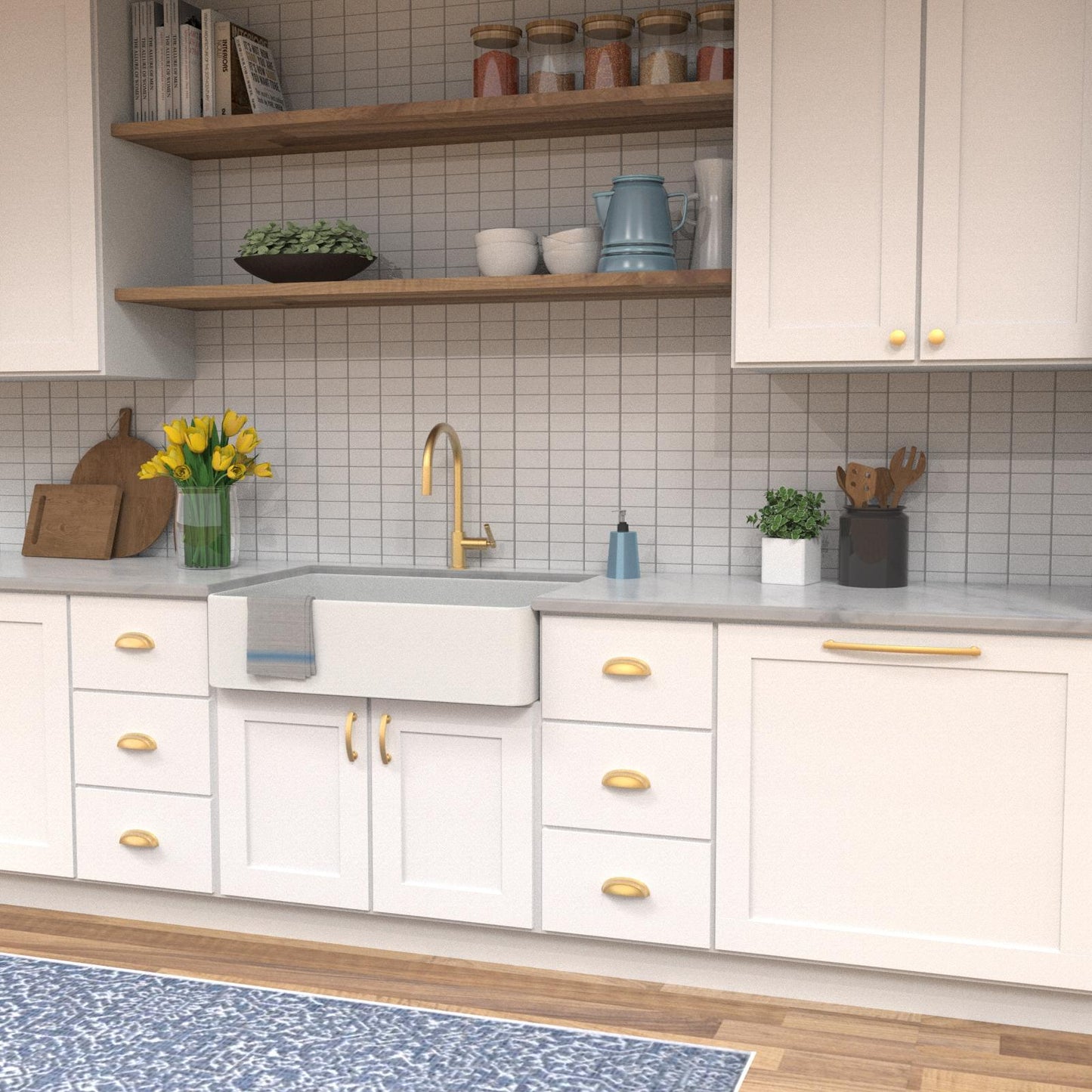 8-13/16 Inch (224mm) American Diner Pull