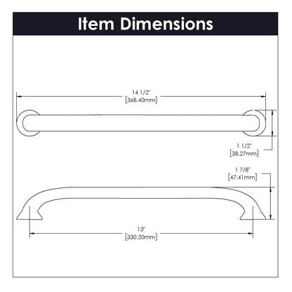 13 Inch Center to Center Zephyr Appliance Pull