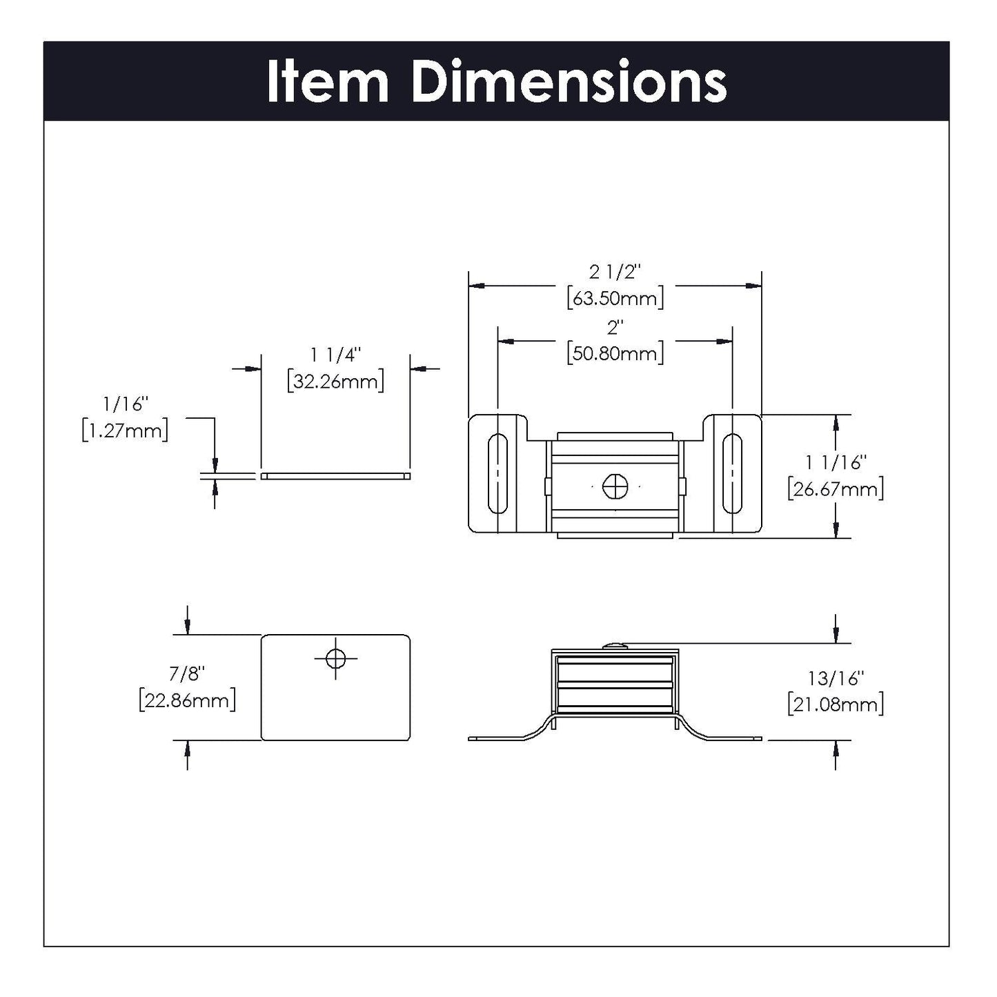 2 Inch Center to Center Catches
